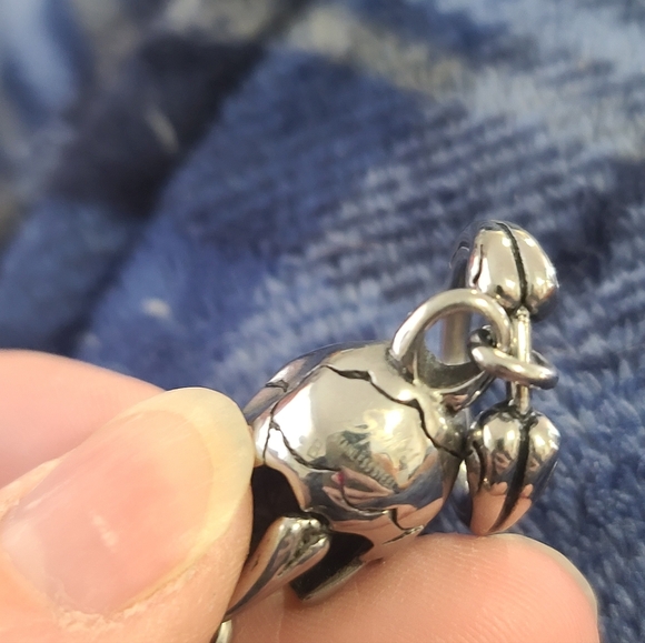 Spike Stainless Silver Tone Skull Link Bracelet Large Chunky - Picture 8 of 8